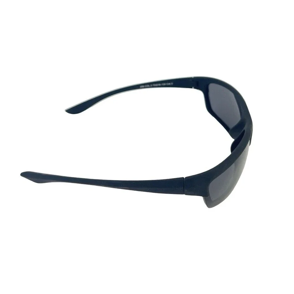 GECCO Polarized Sunglasses Black Sport Wrap Gray Lens Cat 3 Cycling Fishing